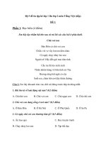 Tải Bộ đề ôn tập hè lớp 1 lên lớp 2 năm 2020 môn Tiếng Việt (tiếp) - Bài tập hè lớp 1 lên lớp 2 môn Tiếng Việt có đáp án