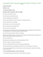 Tải Giải bài tập SGK Tiếng Anh lớp 7 Chương trình mới Unit 9: Getting Start, A Closer Look 1, A Closer Look 2 - Để học tốt Tiếng Anh 7 Thí điểm Unit 9: FESTIVALS AROUND THE WORLD