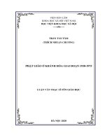 phật giáo ở khánh hòa giai đoạn 1930 1975 