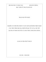 luận án tiến sĩ nghiên cứu phương pháp và xây dựng mô hình thiết bị đo cấu trúc hình học ba chiều bề mặt bề mặt tế vi của chi tiết quang cơ theo nguyên lý giao thoa ánh sáng trắng 