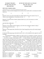 Tải Đề thi thử THPT Quốc gia năm 2016 môn Tiếng Anh (Đề luyện số 243) trường THPT Liễn Sơn, Vĩnh Phúc - Đề thi thử THPT Quốc gia năm 2016 môn Tiếng Anh
