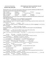 Tải Đề thi thử THPT Quốc gia môn Tiếng Anh năm 2017 trường THPT Trần Phú, Vĩnh Phúc có đáp án - Đề thi Đại học môn Tiếng Anh năm 2017 có đáp án