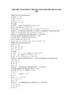 Tải Giải bài tập SBT Toán 8 bài 5: Phương trình chứa dấu giá trị tuyệt đối - Giải bài tập môn Toán Đại số lớp 8