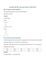 Tải Giải SBT Hóa 8 bài 11: Luyện tập chương 1 - Giải sách bài tập hóa 8 bài 11