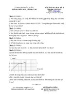 Tải Đề thi học kì 2 môn Vật lý lớp 6, 7, 8, 9 năm 2020 - Đề kiểm tra học kì 2 môn Lý lớp 6, 7, 8, 9 có đáp án