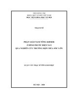 phật giáo nam tông khmer ở bình phước hiện nay qua nghiên cứu trường hợp chùa sóc lớn 
