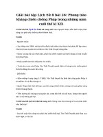 Tải Giải bài tập Lịch Sử 8 bài 26: Phong trào kháng chiến chống Pháp trong những năm cuối thế kỉ XIX - Giải bài tập Lịch sử rút gọn lớp 8 bài 26