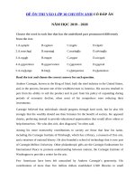 Tải Đề ôn thi vào lớp 10 chuyên Tiếng Anh năm học 2019 - 2020 số 25 - Đề tuyển sinh lớp 10 năm 2019 chuyên Anh có đáp án