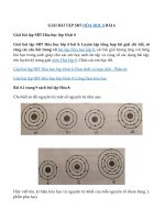 Tải Giải SBT Hóa 8 bài 8: Luyện tập - Giải sách bài tập hóa 8 bài 8