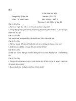 Tải Bộ đề thi học kì 2 môn Sinh học lớp 6 năm học 2016 - 2017 - Đề kiểm tra môn Sinh học lớp 6 học kì 2 có đáp án