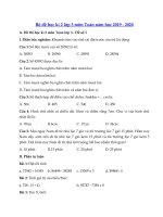 Tải Bộ đề thi học kì 2 lớp 3 môn Toán năm học 2019 - 2020 - Đề thi Toán học kì 2 lớp 3