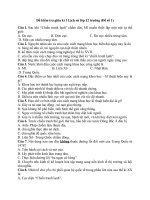 Đề thi giữa kì 1 Lịch sử 12 năm học 2020 – 2021