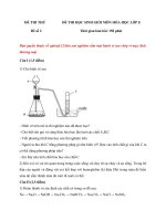 Tải Đề thi học sinh giỏi Hóa học 8 năm 2020 - Đề 2 - Đề luyện thi học sinh giỏi Hóa 8 có đáp án