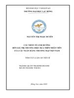 Các nhân tố ảnh hưởng đến giá trị thương hiệu dựa trên nhân viên của các ngân hàng thương mại việt nam tt 