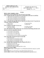 Tải Đề kiểm tra học kì 2 môn Công nghệ lớp 9 trường THCS Đình Xuyên, Hà Nội - Đề thi học kì 2 môn Công nghệ 9