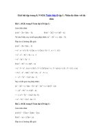 Tải Giải Toán 8 bài 2: Nhân đa thức với đa thức - Giải SGK Toán 8 trang 8, 9