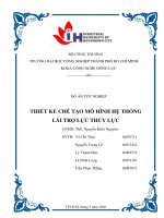 ĐỒ ÁN TỐT NGHIỆP THIẾT KẾ HỆ THỐNG LÁI THỦY LỰC TRÊN Ô TÔ