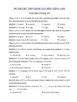 Tải Ôn thi THPT Quốc gia năm 2019 môn Tiếng Anh số 22 - Đề thi Tiếng Anh THPT 2019 có đáp án