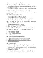 Tải Đề kiểm tra học kì 2 môn Vật lí lớp 7 - Đề thi học kì 2 Vật lý 7 có đáp án