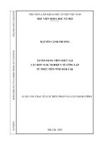 Tuyển dụng viên chức trong các đơn vị sự nghiệp y tế công lập từ thực tiễn tỉnh đắk lắk 