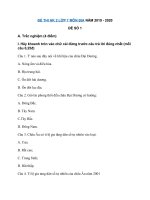 Tải Bộ đề thi Địa lý lớp 7 học kì 2 có đáp án năm 2020 - 5 Đề kiểm tra địa lí 7 học kì 2 năm 2020 có đáp án