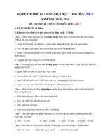 Tải Bộ đề thi học kì 2 lớp 6 môn Giáo dục công dân năm 2018 - 2019 - Đề thi môn Công dân lớp 6 học kỳ 2 có đáp án