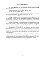 (Khóa luận tốt nghiệp Quản trị nhân lực) Hoàn thiện quy trình tuyển dụng nhân lực tại công ty TNHH manulife việt nam 