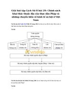 Tải Giải bài tập Lịch Sử 8 bài 29: Chính sách khai thác thuộc địa của thực dân Pháp và những chuyển biến về kinh tế xã hội ở Việt Nam - Giải bài tập Lịch sử rút gọn lớp 8 bài 29