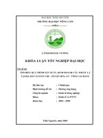 (Khóa luận tốt nghiệp) - Tìm hiểu quá trình sản xuất, kinh doanh cây thuốc lá tại địa bàn xã Dân Chủ, huyện Hòa An, tỉnh Cao Bằng