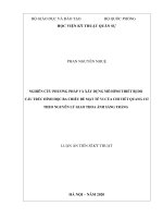 (Luận án tiến sĩ) nghiên cứu phương pháp và xây dựng mô hình thiết bị đo cấu trúc hình học ba chiều bề mặt bề mặt tế vi của chi tiết quang cơ theo nguyên lý giao thoa ánh sáng trắng 