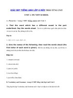 Tải Giải SBT Tiếng Anh Unit 1 lớp 6: My New School - Giải SBT Tiếng Anh 6 mới Unit 1 My new school chi tiết nhất