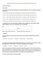 Tải Giải bài tập SGK Tiếng Anh lớp 7 Chương trình mới REVIEW 3 (UNITS 7-8-9) - Để học tốt Tiếng Anh lớp 7 Thí điểm