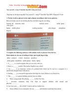 Tải Giải bài tập SBT Test yourself 2 Tiếng Anh lớp 10 chương trình mới - Giải Tự kiểm tra 2 tiếng Anh lớp 10 Thí điểm