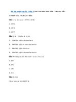 Tải Đề thi cuối học kì 2 lớp 3 môn Toán năm 2019 - 2020 Có đáp án - Đề 3 - Đề Toán lớp 3 học kì 2