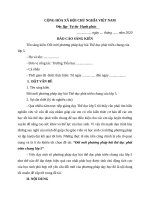 Tải Sáng kiến kinh nghiệm: Đổi mới phương pháp dạy bài Thể dục phát triển chung của lớp 5 - Mẫu sáng kiến kinh nghiệm bậc Tiểu học