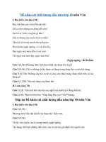 Tải Đề khảo sát chất lượng đầu năm môn Văn lớp 10 năm 2020 (Đề 4) - Đề khảo sát chất lượng đầu năm môn Văn có đáp án