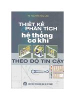 Thiết kế và phân tích hệ thống cơ khí theo độ tin cậy  