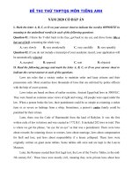 Tải Đề ôn thi THPT Quốc Gia 2020 môn Anh có đáp án số 15 - Đề thi tốt nghiệp THPT 2020 môn tiếng Anh có đáp án