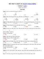 Tải Đề thi Violympic Toán lớp 5 vòng 7 năm 2017 - 2018 - Đề thi giải toán qua mạng lớp 5 có đáp án