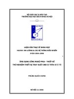 Ứng dụng công nghệ FPGA thiết kế thử nghiệm thiết bị chuẩn đoán OBD II trên xe ô tô