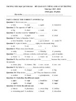 Tải Đề thi chọn học sinh giỏi cấp trường môn tiếng Anh lớp 4 (Let's Learn) trường Tiểu học Quỳnh Hải, Thái Bình năm học 2017-2018 - Đề thi chọn học sinh giỏi lớp 4 môn tiếng Anh Chương trình Let's Learn