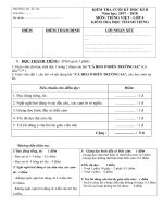 Tải Đề thi học kì 2 môn Tiếng Việt lớp 4 năm học 2017 - 2018 theo Thông tư 22 - Đề số 2 - Đề kiểm tra học kì 2 môn Tiếng Việt lớp 4 có bảng ma trận đề thi