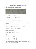 Tải Đề ôn tập học kì 2 môn Toán lớp 4 - Đề 7 - Đề kiểm tra học kì 2 lớp 4 môn Toán