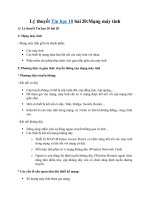 Tải Tin học 10 bài 20: Mạng máy tính - Lý thuyết và bài tập trắc nghiệm môn Tin học lớp 10