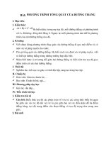 Tải Giáo án Toán bài Phương trình tổng quát của đường thẳng - Giáo án điện tử môn Toán lớp 10