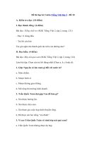 Tải Đề thi học kì 2 môn Tiếng Việt lớp 2 - Đề 10 - Đề kiểm tra học kì 2 lớp 2 môn Tiếng Việt có đáp án