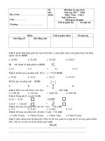 Tải Đề thi học kì 2 môn Toán lớp 5 năm học 2017 - 2018 theo Thông tư 22 - Đề thi học kì 2 lớp 5 môn Toán có bảng ma trận đề thi