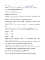 Tải Câu hỏi trắc nghiệm Lịch sử lớp 12: Chiến tranh lạnh (1945 - 2000) - Câu hỏi trắc nghiệm Lịch sử thế giới 12 có đáp án