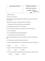 Tải Đề kiểm tra học kì I môn Tiếng Việt lớp 4 trường tiểu học Lương Tài năm 2014 - 2015 - Đề kiểm tra học kì I môn Tiếng Việt lớp 4 có đáp án