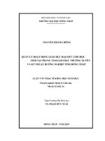 luận văn thạc sĩ quản lý hoạt động giáo dục đạo đức cho học sinh tại trung tâm giáo dục thường xuyên và kỹ thuật hướng nghiệp tỉnh đồng tháp 